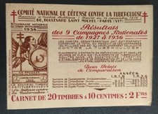 carnet timbre 20 vignettes