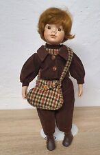 Poupée d'artiste poupée en porcelaine doll 44 cm jeune collectionneur rare vi...