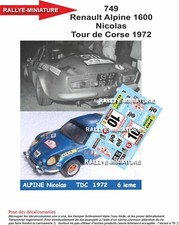 DECALS 1/24 REF 0749 ALPINE