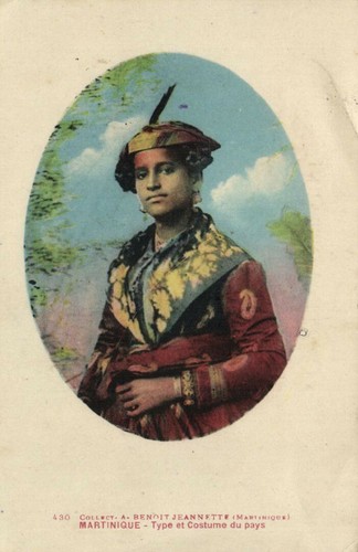 Martinique type et costume - type,