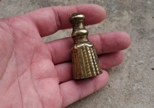1 Ancien gland / embout / pompon  pour cordon de rideaux, en Bronze N°119D