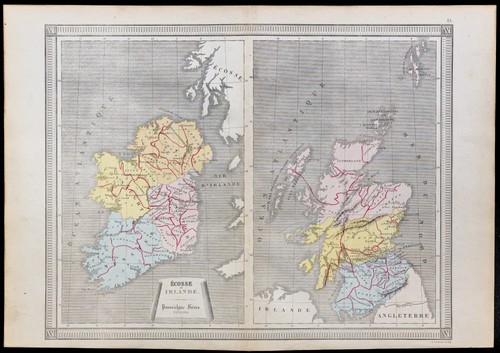 1860 carte ecosse et - carte,