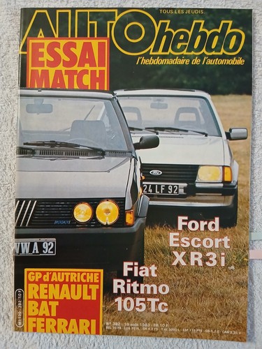 Auto hebdo 382 8 1983 - auto, n°382