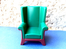 PLAYMOBIL Western *Mobilier Belle époque fauteuil vert  à oreilles salon/chambre