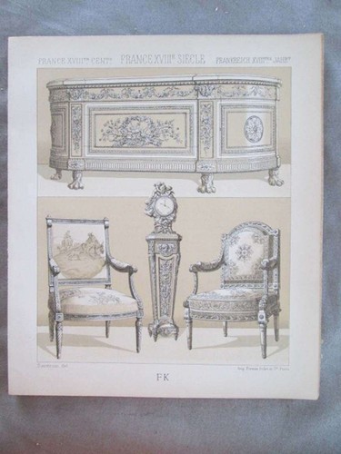 Vintage print france mobilier - vintage, print,france,mobilier