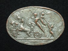 MEDAILLON CUIVRE ARGENTÉ