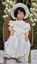 Vintage Rare Large 65cm Lenci Cloth Doll  Soft Seated Body Made in Italy Tagged