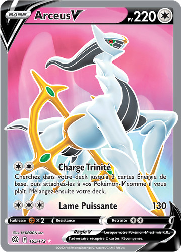 Carte pokémon arceus - carte,