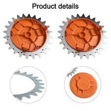 Protection moyeu de roue antidérapante housse orange pour S pour robot pelouse