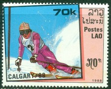 LAOS 1988 Winter Olympic Games
