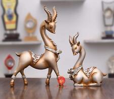 Paire De Cerf Statue pour