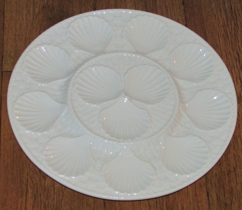 Grand plat huîtres blanc - grand, en