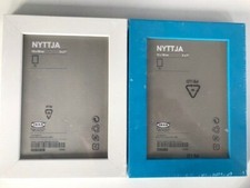IKEA  "NYTTJA "LOT 4 CADRES 16,5x21,5 cm pour PHOTOS 11,5x16,5 cm-2 BLANC/2 BLEU