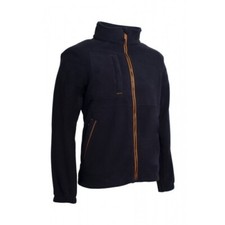 Veste de travail 100% polaire noir et orange KOALA L Coverguard