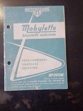 Mobylette Motobécane manuel d'emploi et d'entretien 1962