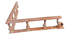 Guichet Corniche Galerie, Fronton de Comptoir Vintage Laiton,  Cuivre