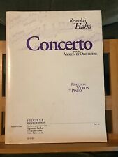 Reynaldo Hahn Concerto pour violon partition violon piano éditions Heugel
