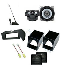 ALPINE Set 2 Haut Parleur Fiat Panda 1 > 2003 Supports 10cm + Panneau Stéréo +