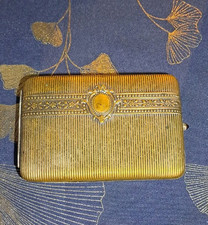 etui a cigarette vintage en laiton 14x8cm