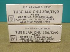 2 Lampe radio US WW2 valve