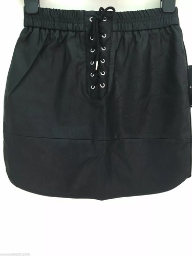 Jupe mini similicuir noir - jupe,