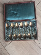 12 CUILLERES A CAFE EN ARGENT MASSIF ET VERMEIL POINCON MINERVE