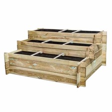 Bac À Fleurs 120x100x54cm Jardin Terrasse Plante Légumes Herbes