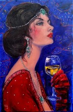 Lidia Tchoumakova - "Isabel",  huile sur toile, 40x60cm, sans cadre.