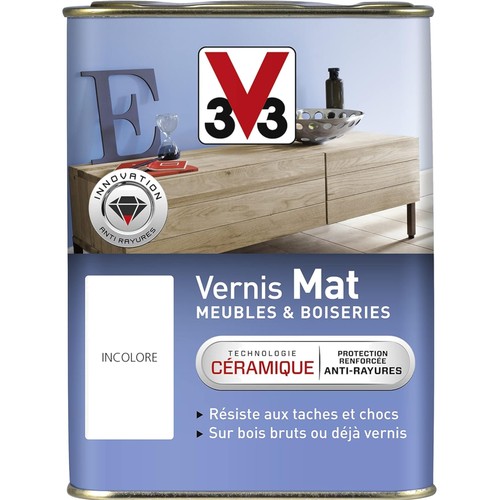 Vernis mat meubles boiseries