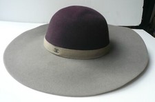 CHANEL Chapeau feutre de laine à larges bords Etat neuf TL