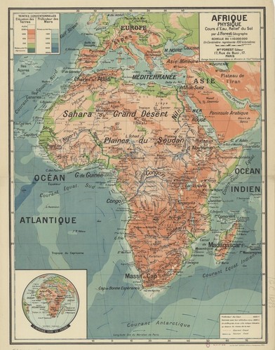 Carte afrique indochine - afrique,
