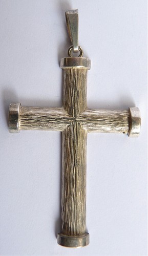 Pendentif croix argent - pendentif,