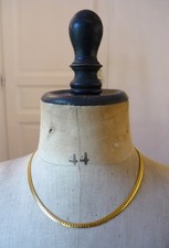 Collier ras de cou - maille anglaise - plaqué or