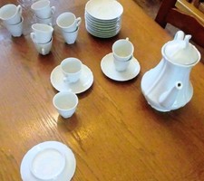 Service à café ancien blanc