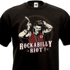 T-shirt ROCKABILLY RIOT ! - Flying Saucers Matchbox Riot Rockers Crazy Cavan