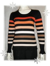 ¶ - Pull Fantaisie Rayé Noir
