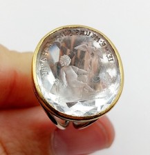 Pendentif sceau antique or 18k