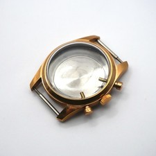 Boitier De Montre Ø34,50 mm Doré - Landeron 48 [NOS] Chronographe