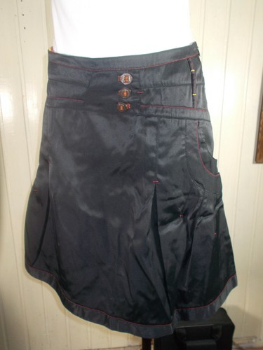 Jupe trapeze noir aventures - jupe,