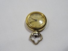 ANCIENNE MONTRE PENDENTIF OFELIOR DAME MECANIQUE ARGENT PLAQUE OR WATCH UHR