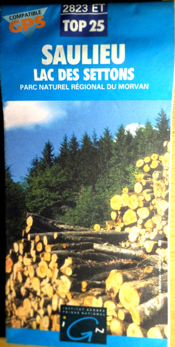 Carte ign bleue 2823 - 2823, et