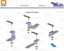 Kit fixations de marche-pieds