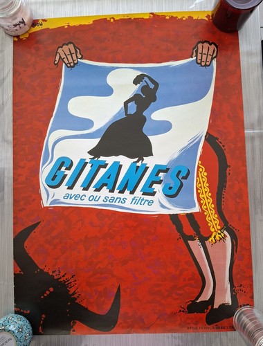 Gitanes affiche publicitaire - affiche,
