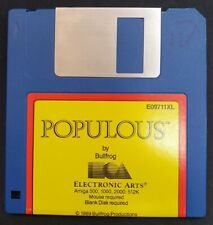 POPULOUS AMIGA 500/1000 LOOSE. NON TESTE. ELECTRONIC ARTS 1989