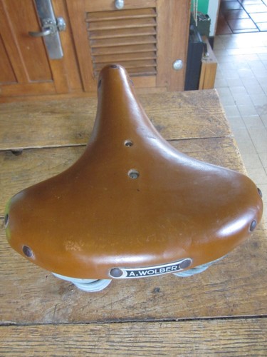 Ancienne selle cuir miel - ancienne,
