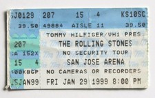 Billet concert ticket stub THE