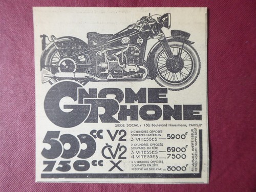 1936 pub gnome rhone moto - 5/1936,