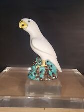 Asian Céramique Porcelaine Perroquet Oiseau Chine