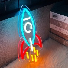 Enseignes néon LED fusée