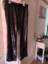 Zara pantalon noir pailleté